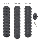 Set of 30 Sanding Discs for Mixed Applications (2 Inch, 40/60/80 Grit)