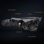 Left Side LED Projector Headlight for Chrysler 300 (2011–2014)