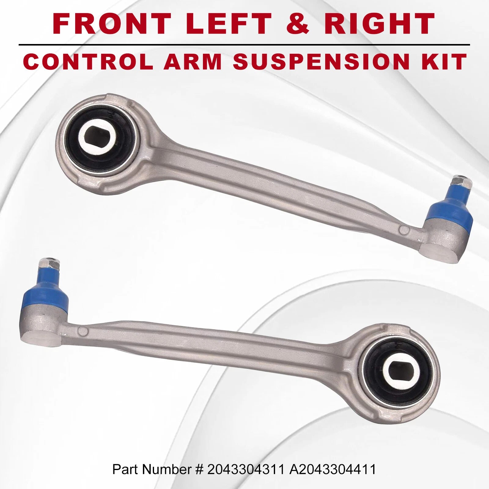 Pair Front Upper Control Arms for Mercedes C230 C240 SLK280 CLK320 E350 E500 (2000–2010)