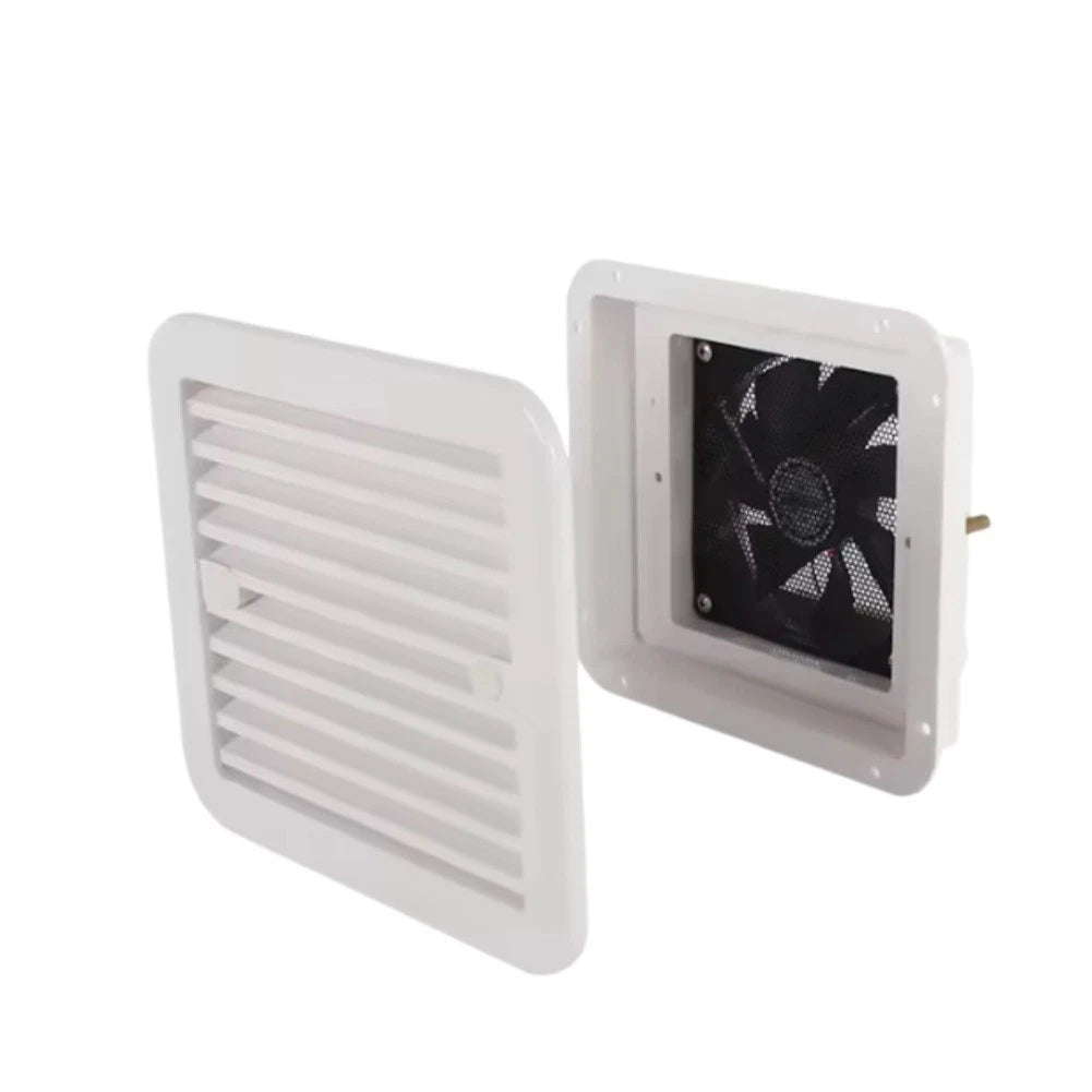 12V RV Side Air Vent Fan for Trailer Caravan (Strong Wind)