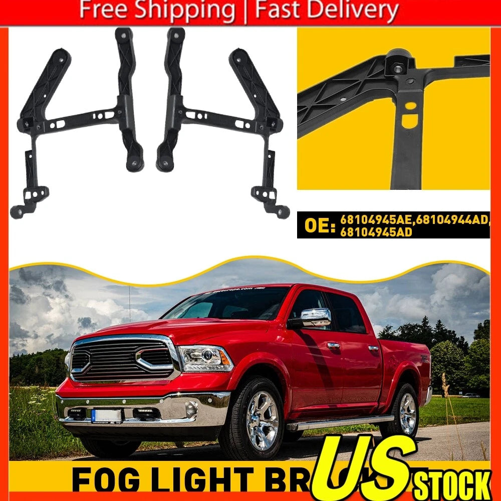 Fog Lamp Mounting Bracket Kit for Dodge Ram 1500 (2013–2018)