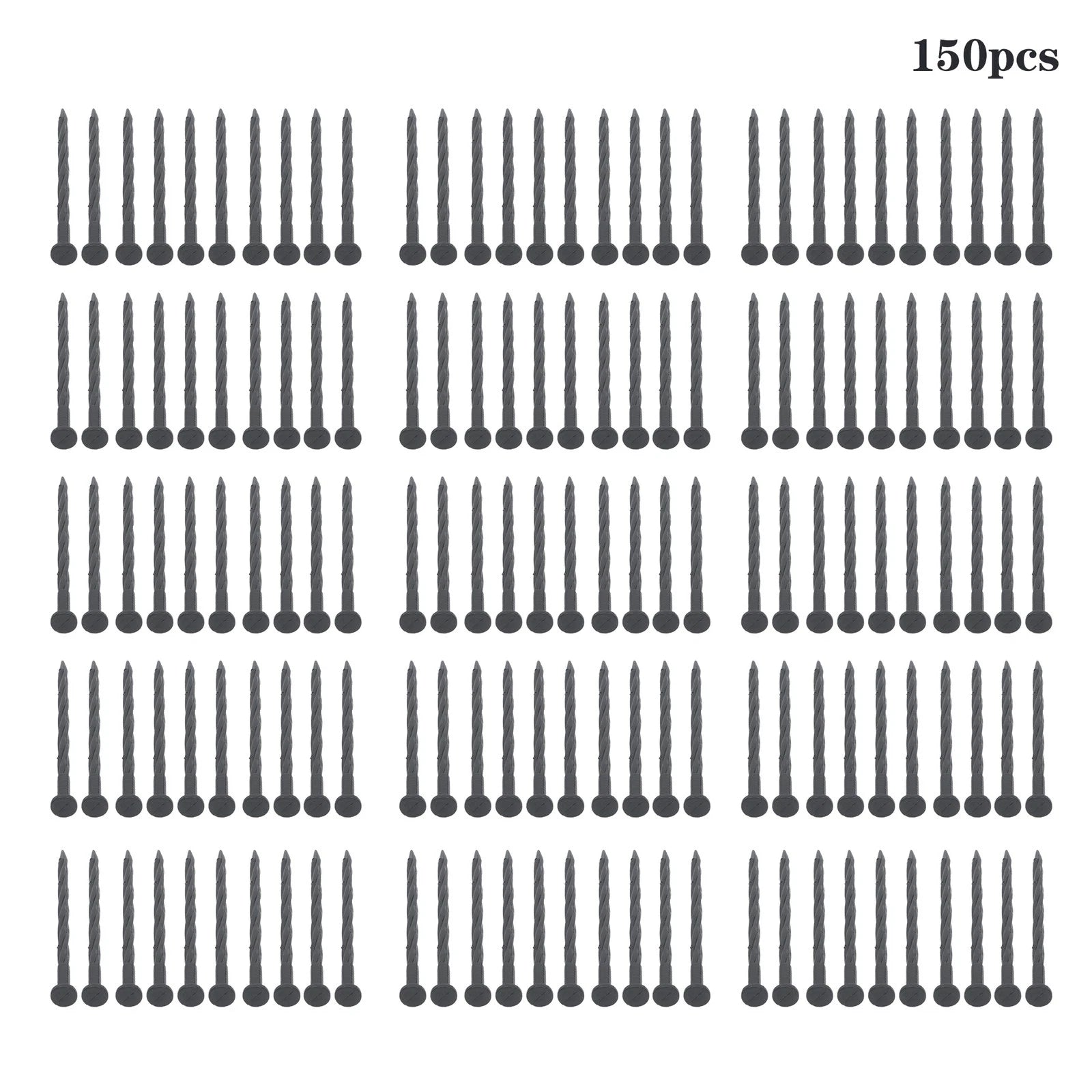 Set of 150 Plastic Garden Stakes for Lawn Edging