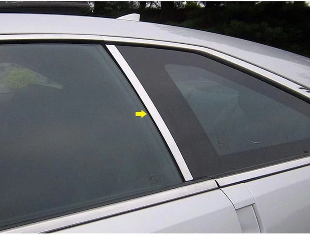 2pc. Luxury FX Stainless Steel Pillar Post Trim for 2011-2014 Cadillac CTS Coupe