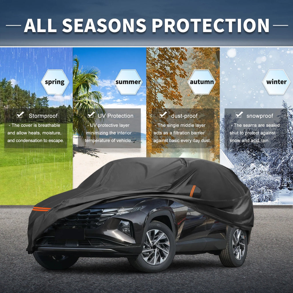 Waterproof Car Cover for Hyundai Tucson (2009–2021) with Zipper