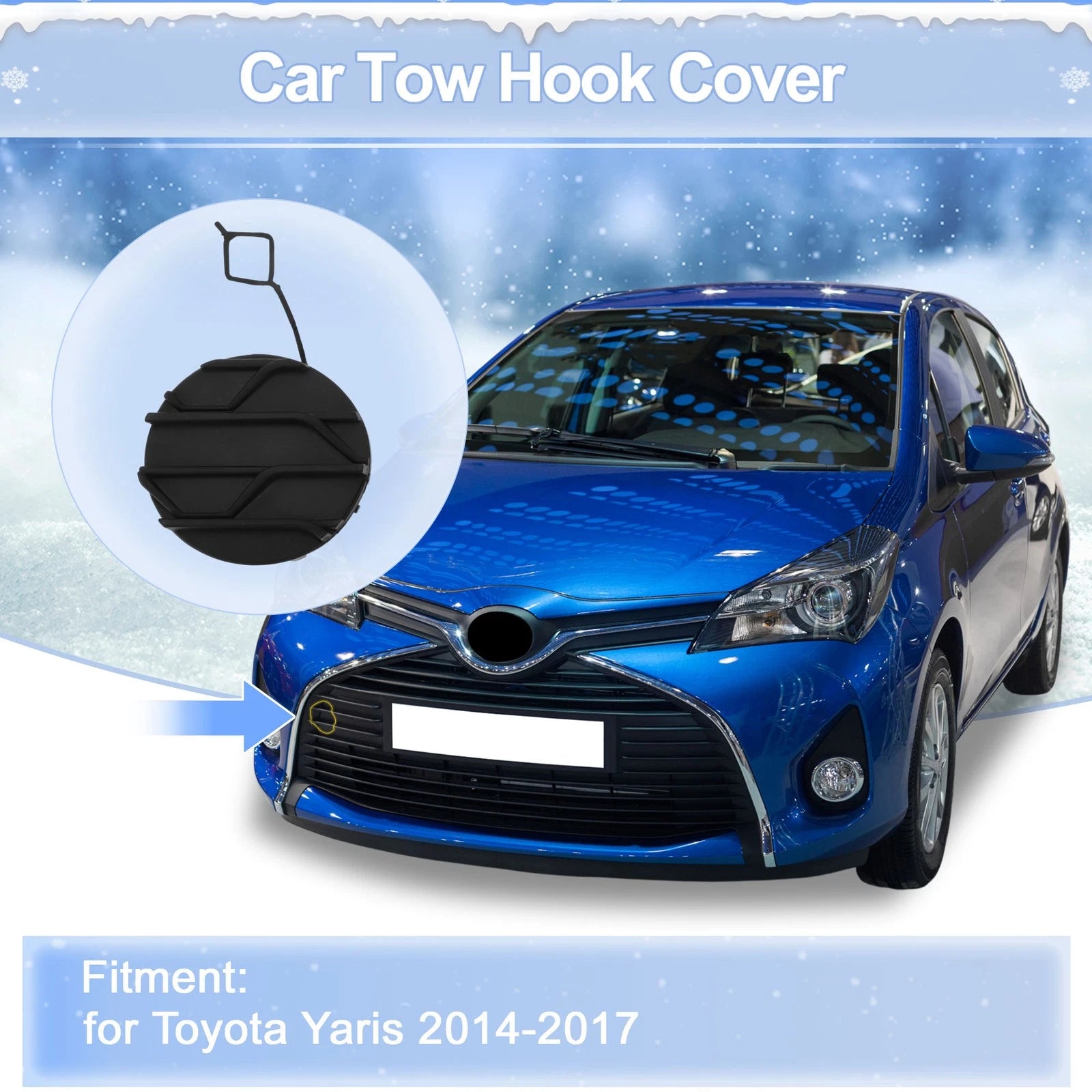 Tow Hook Cover Cap for Toyota Prius V (2014–2017) No. 5212747060