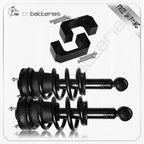 2X 2.5" Front Leveling Kit & 2X Front Complete Struts for Silverado Sierra 1500