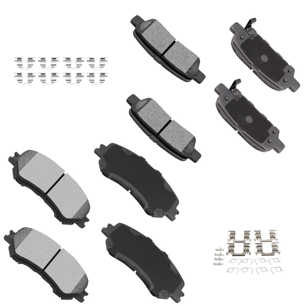 Set of 4 Ceramic Brake Pads for Nissan Rogue Sport (2017–2020)