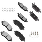 Set of 4 Ceramic Brake Pads for Nissan Rogue Sport (2017–2020)