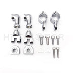 Chrome Footrest Foot Peg Mounting Kit for Harley-Davidson (1 1/4" Bars)