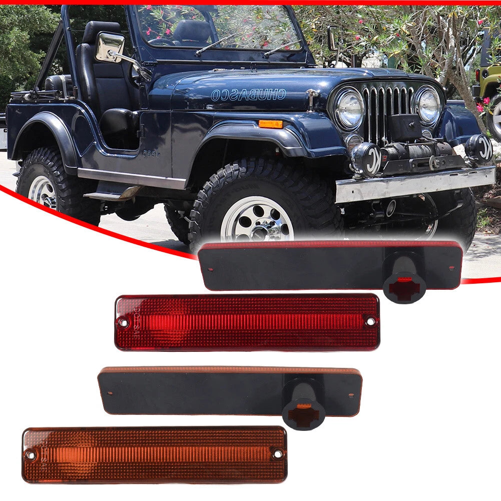 Set of 2 Lamp Housings for Jeep Grand Wagoneer (1984–1991)