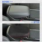 Center Console Armrest Box Cover for Chevrolet Malibu (2016–2023) Black Red