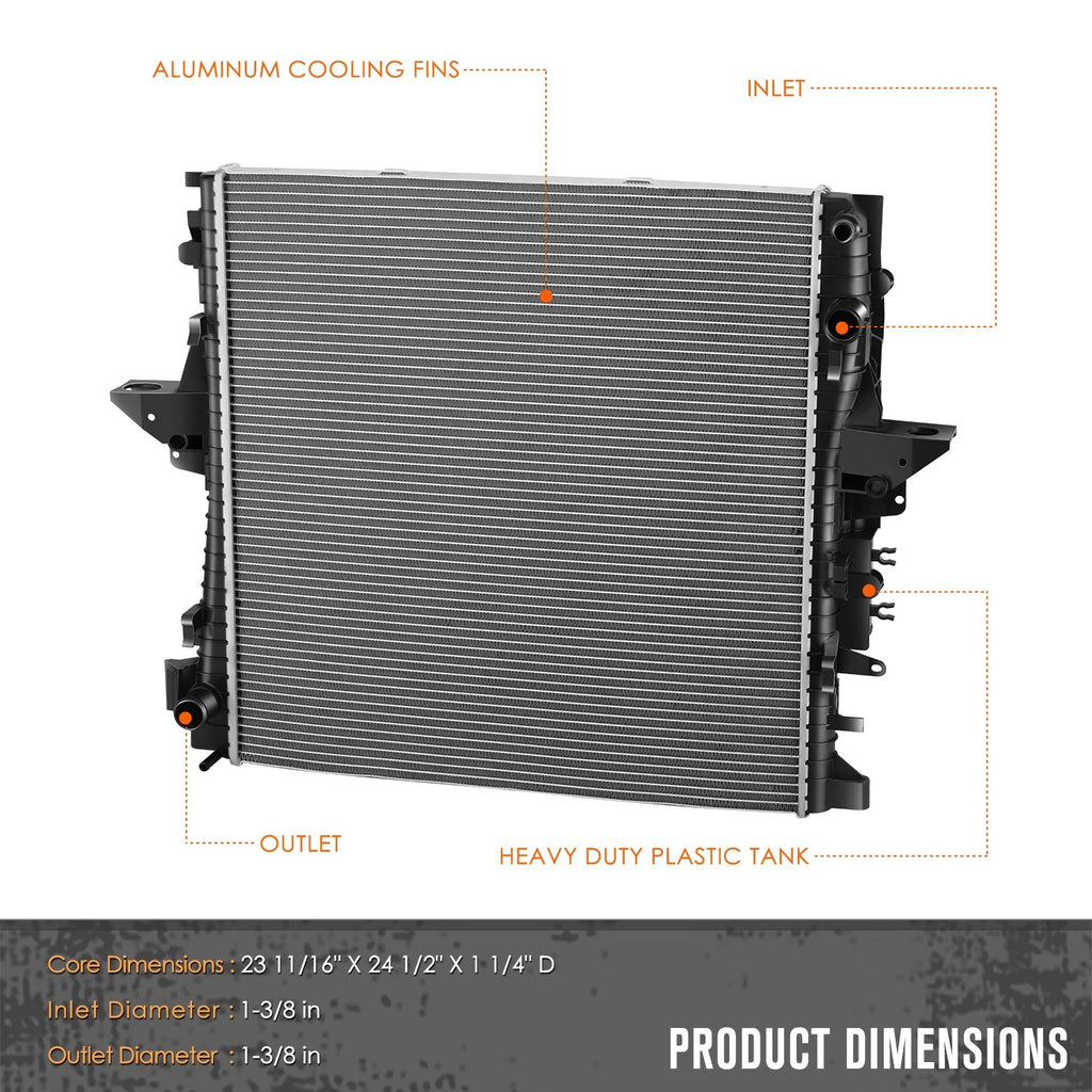 Aluminum Cooling Radiator DPI-13540 for Land Rover LR4 Range Rover Sport (2010–2016)