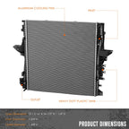 Aluminum Cooling Radiator DPI-13540 for Land Rover LR4 Range Rover Sport (2010–2016)