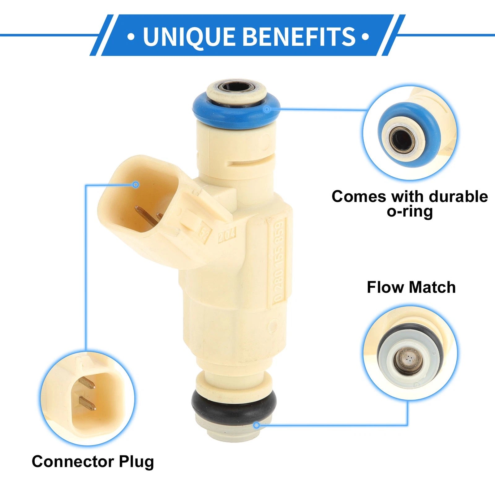 Fuel Injector No. 0280155859 for Ford Escort 2.0 (1999–2001)
