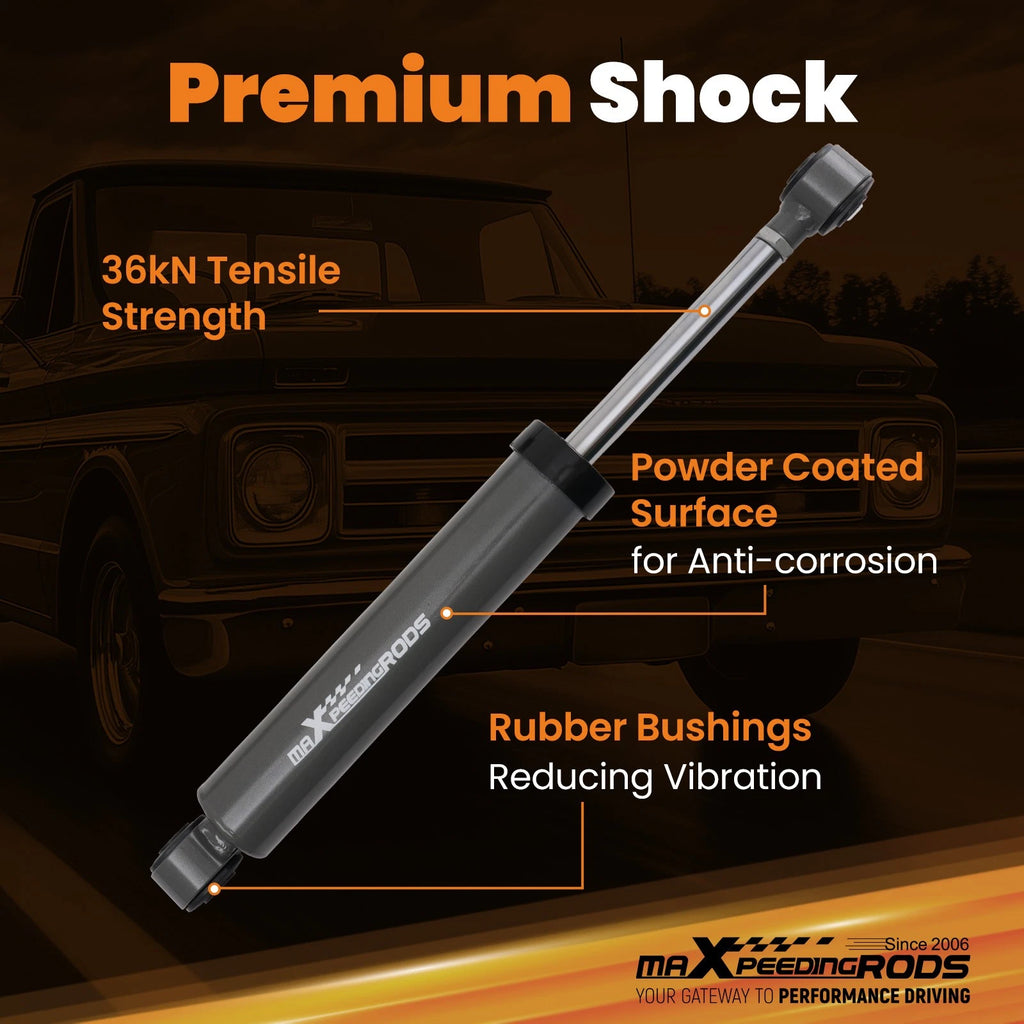 Drop Lowering C Notch Kit with Shocks for Chevy C10 GMC C15 (1963–1972)