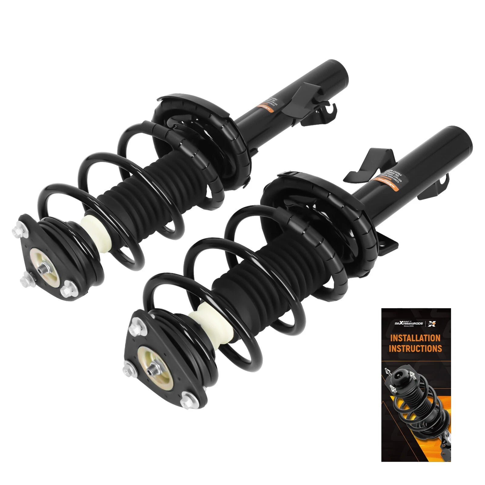 Set of 2 Front Struts with Coil Spring Assembly for Mazda 3 (2004–2013)
