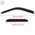 Set of 4 Window Visors for Ford F250 F350 F450 Super Duty (1999–2016)