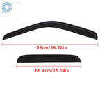 Set of 4 Window Visors for Ford F250 F350 F450 Super Duty (1999–2016)
