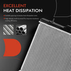 Radiator with Transmission Oil Cooler for Subaru Impreza (2002–2003)