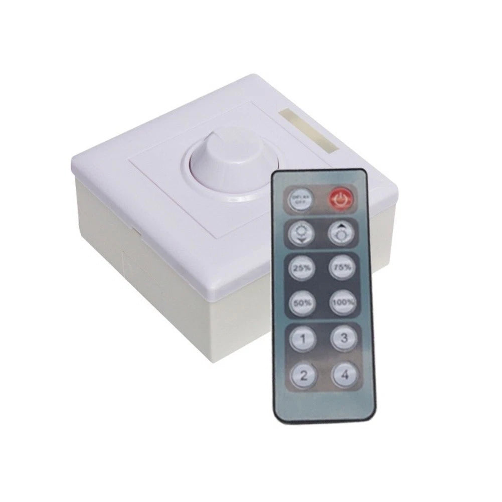 Knob Dimmer for LED Strips (12V 24V) - 12 Position PWM Control
