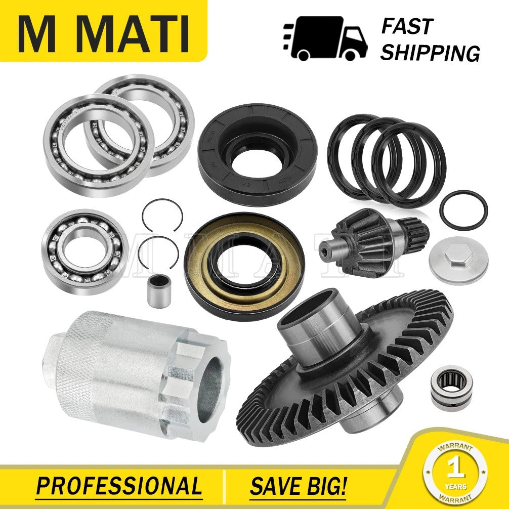 Rear Diff Pinion Ring Gear Bearings Seals for Honda TRX250X (1997–2023)