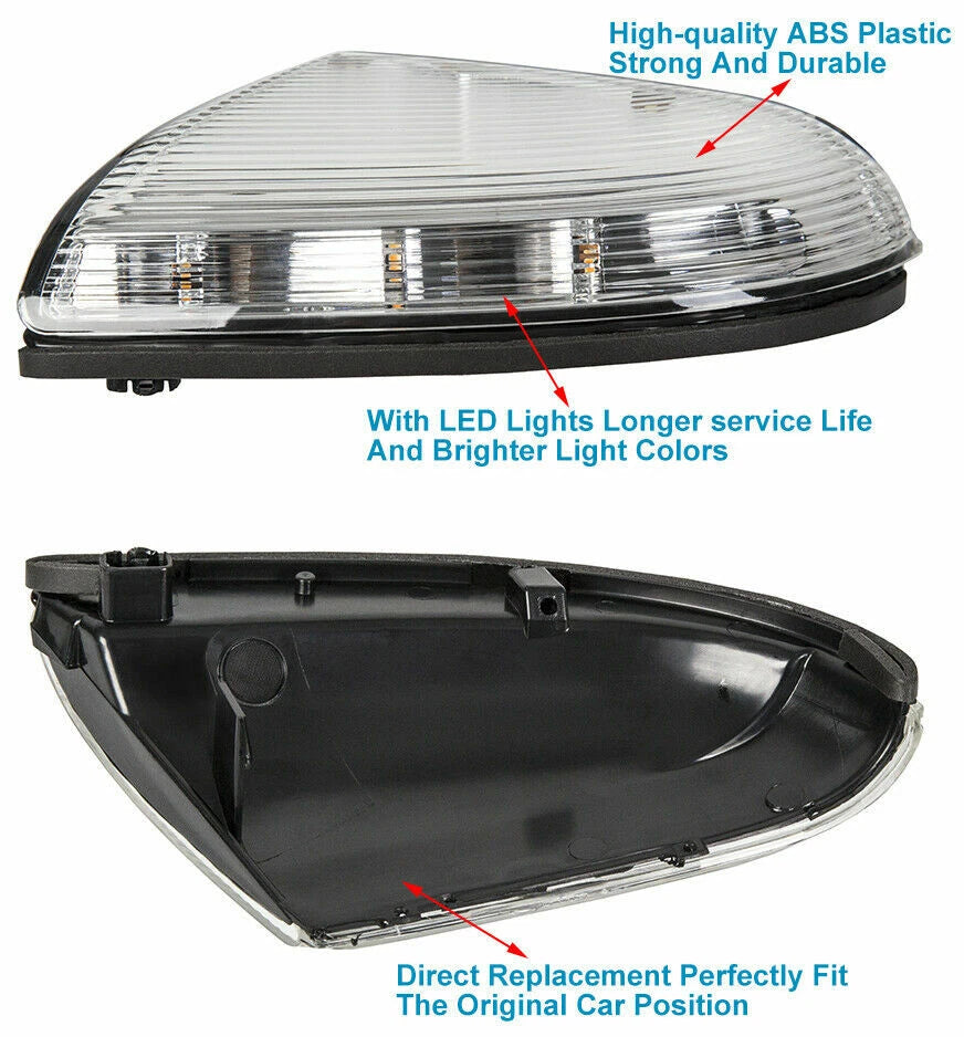 Passenger Mirror Turn Signal Puddle Light Lamp for Dodge Ram 1500 2500 (2009–2014)