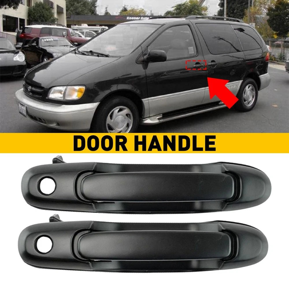 2Pcs Exterior Door Handle for Toyota Sienna (1998–2003) LH+RH