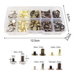 Leather Rivets Set of 100 for Clothing Applications