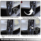 Mud Flaps Splash Guards for Honda Accord (Fits All Years) - 1 Set Black