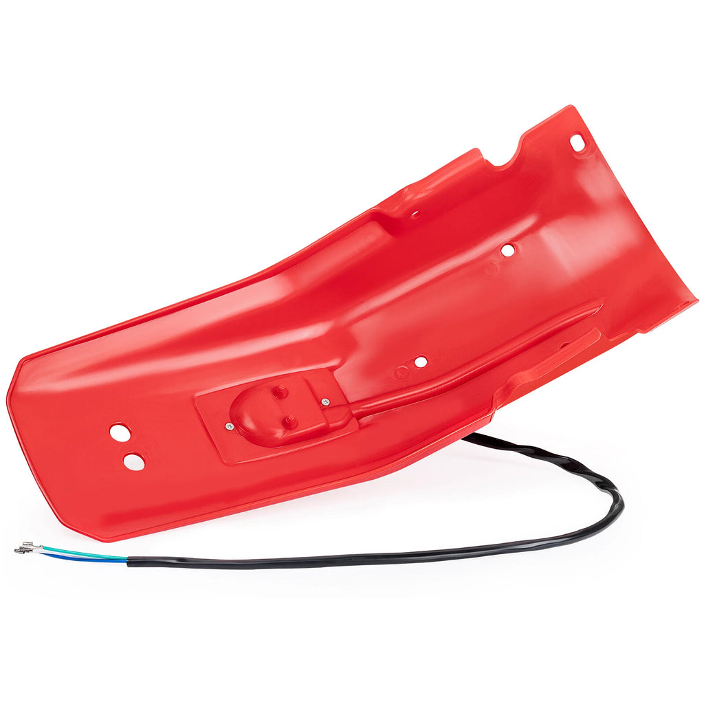 Red Rear Fender & Taillight for Honda XR250R XR600R XR650L XR350R XR250L (1985–2024)