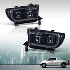 Dual LED Projector Headlights for Toyota Tundra, Sequoia (2007–2017)