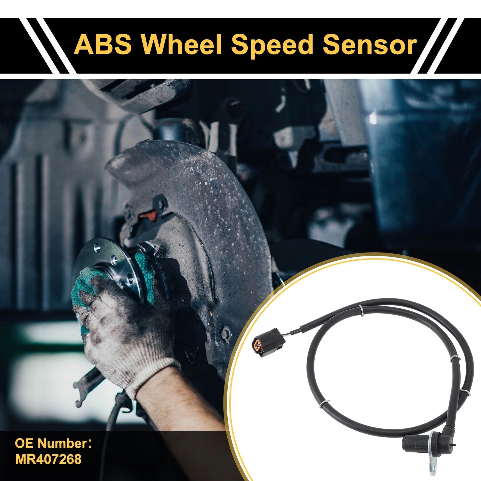 ABS Wheel Speed Sensor MR407268 for Mitsubishi Pajero (Front Left)