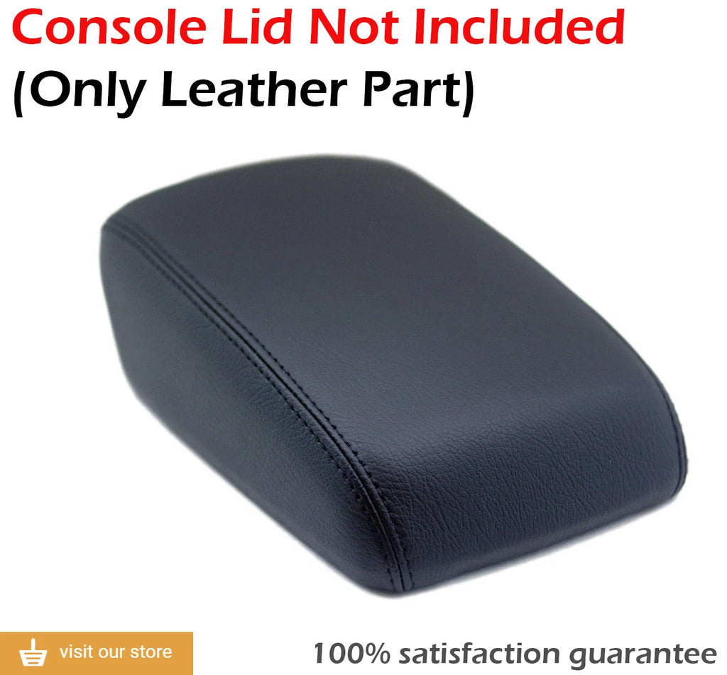 Center Console Armrest Cover for Ford Focus (2012–2018) Black Leather