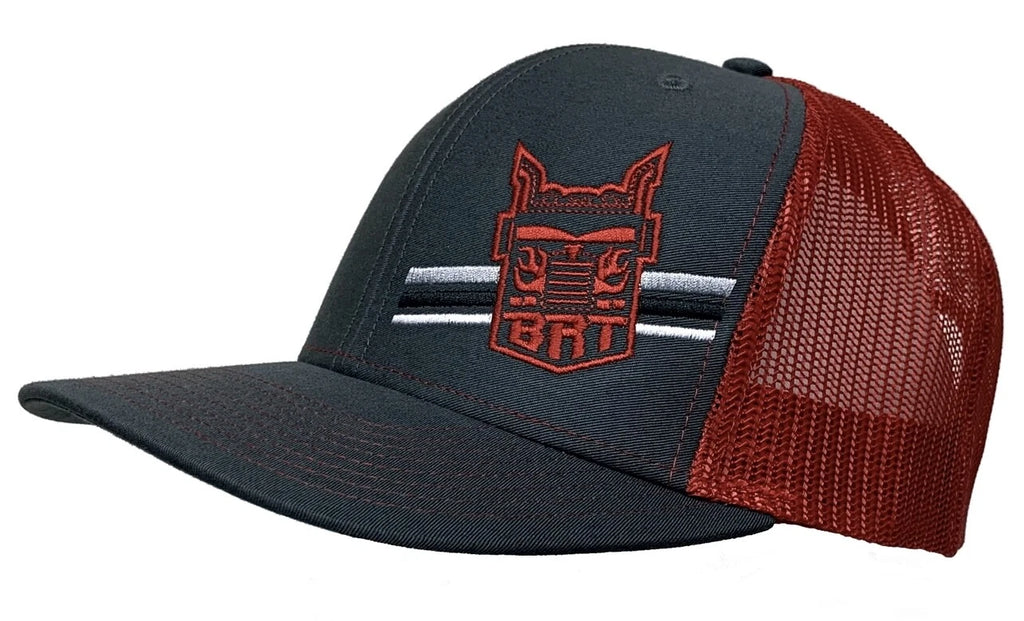 Big Rig Trucks "Tees" Richardson Hat Charcoal/Red