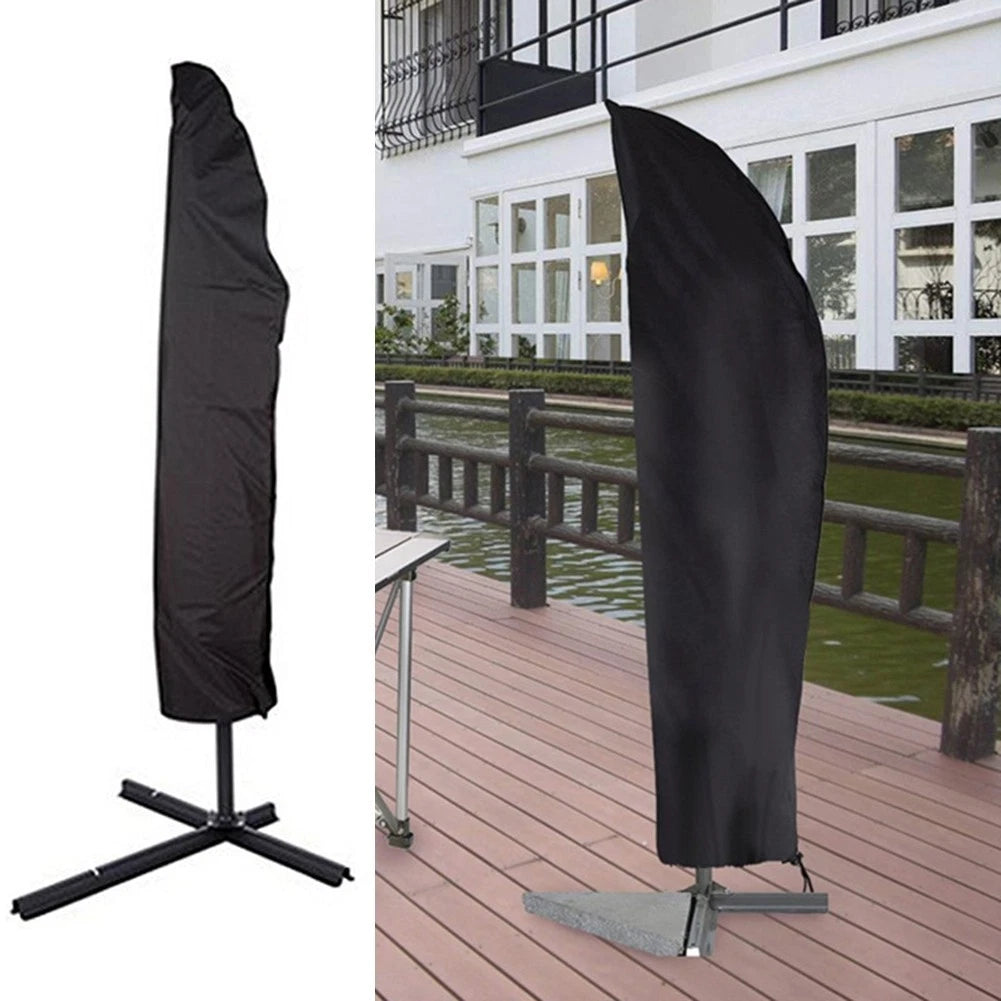 2X 210D Oxford Cloth Covers for Large Outdoor Patio Umbrellas