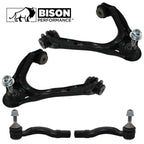 Set of 4 Front Upper Control Arms Tie Rod Ends for Ford Lincoln