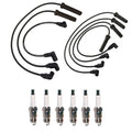 Denso 7mm Wire Set & 6 Iridium TT Spark Plugs Kit for GM 2.8L 3.1L V6 (–)