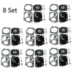 Set of 8 Carburetor Rebuild Kits for Poulan BVM210VS (ZAMA RB-156 C1U-W43 C1U-W45)