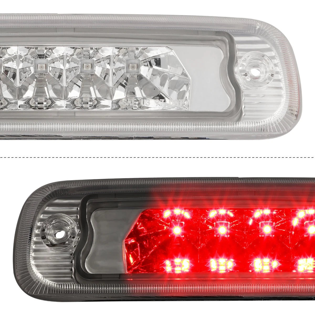 LED Third Tail Brake Light for Jeep Cherokee (1997–2001) Chrome