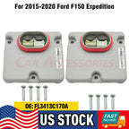 2 LED Headlight Ballast Control Units for Ford (OEM # FL3Z-13C170-A)
