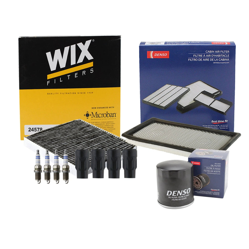 Tune Up Kit with 4 Spark Plugs & Boots for Dodge Caliber, Compass, Patriot (2007–2017)