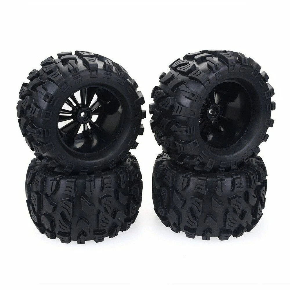 Set of 4 Wheels Tires for HPI Savage XS TM Flux Racing (1/10)