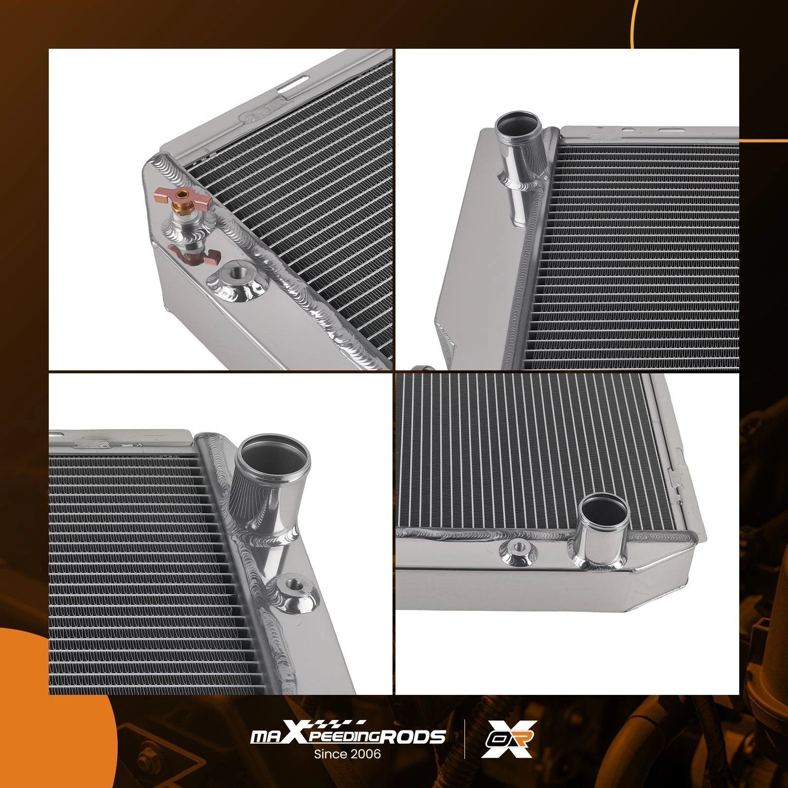 3 Row Aluminum Radiator for Ford Mustang (1965-1966)