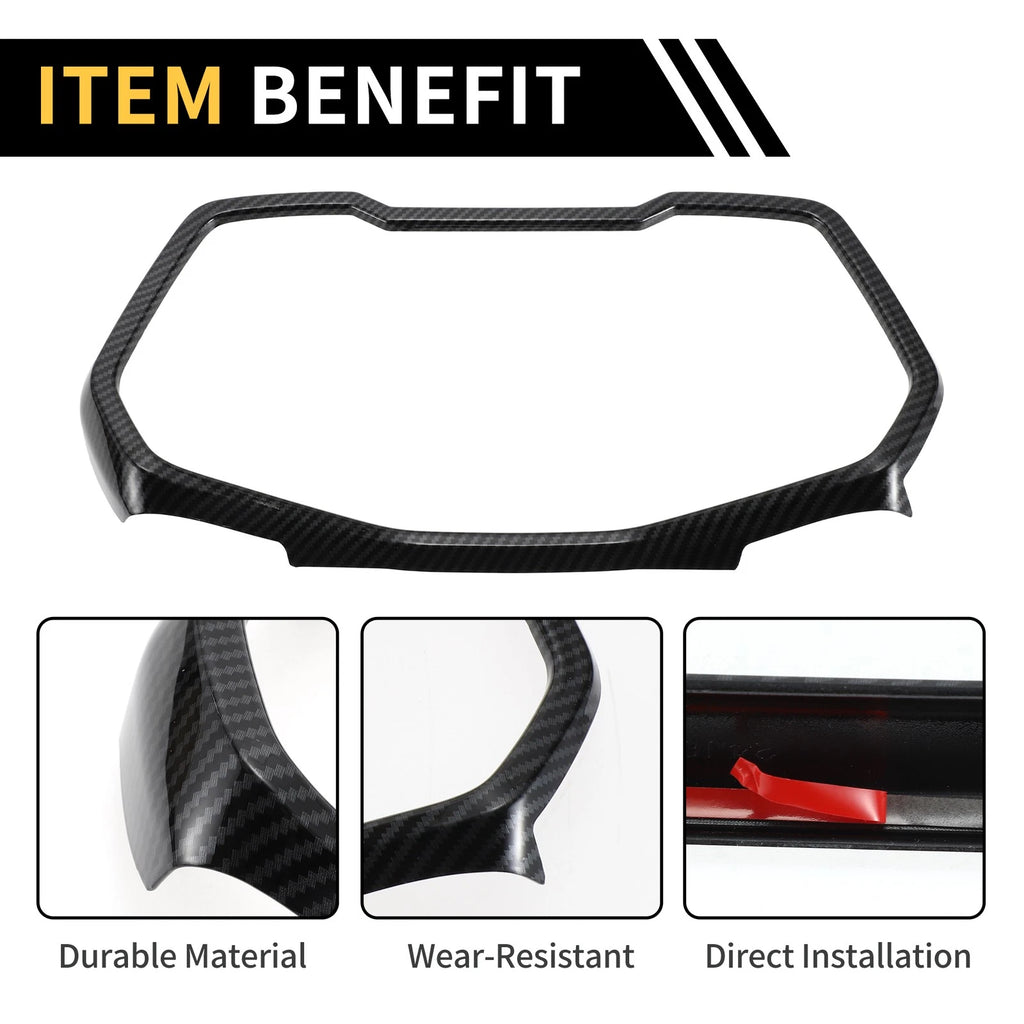 Dashboard Meter Panel Frame Cover for Chevy Colorado (2023–2024) Carbon Fiber