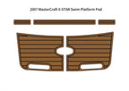 Swim Platform Pads for MasterCraft X-STAR (2007) - EVA Foam Teak Deck Mat