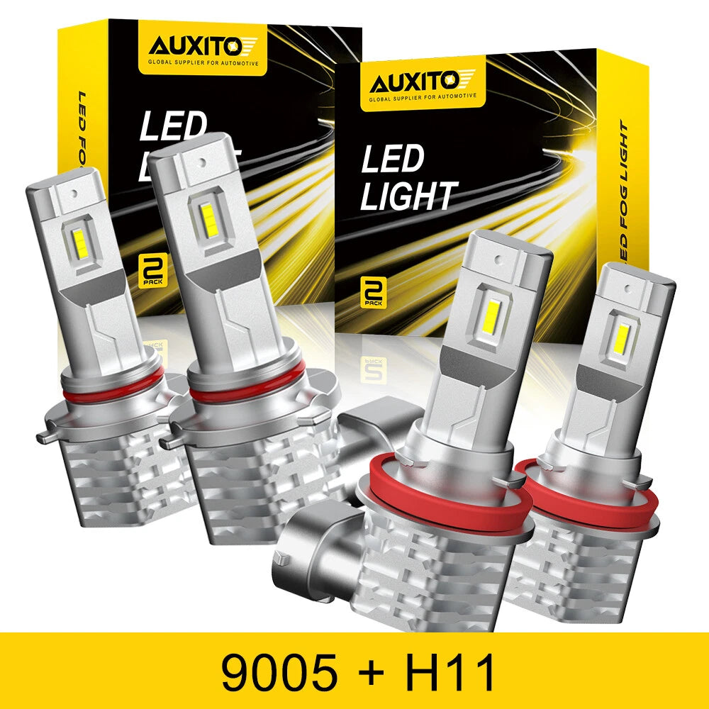 AUXITO H11 9005 LED Headlight Bulbs Kit for High/Low Beam (6500K)