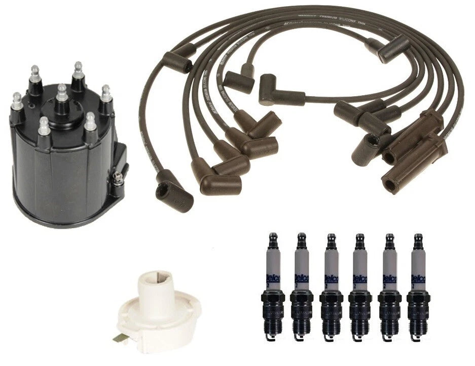 ACDelco Ignition Kit for GMC Sonoma V6 (1991–1998) - Rotor, Cap, Wires, Plugs