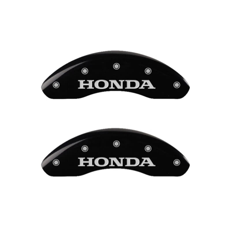 Caliper Covers Set of 4 Engraved Black for Honda CR-V (2004–2006)