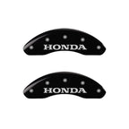 Caliper Covers Set of 4 Engraved Black for Honda CR-V (2004–2006)