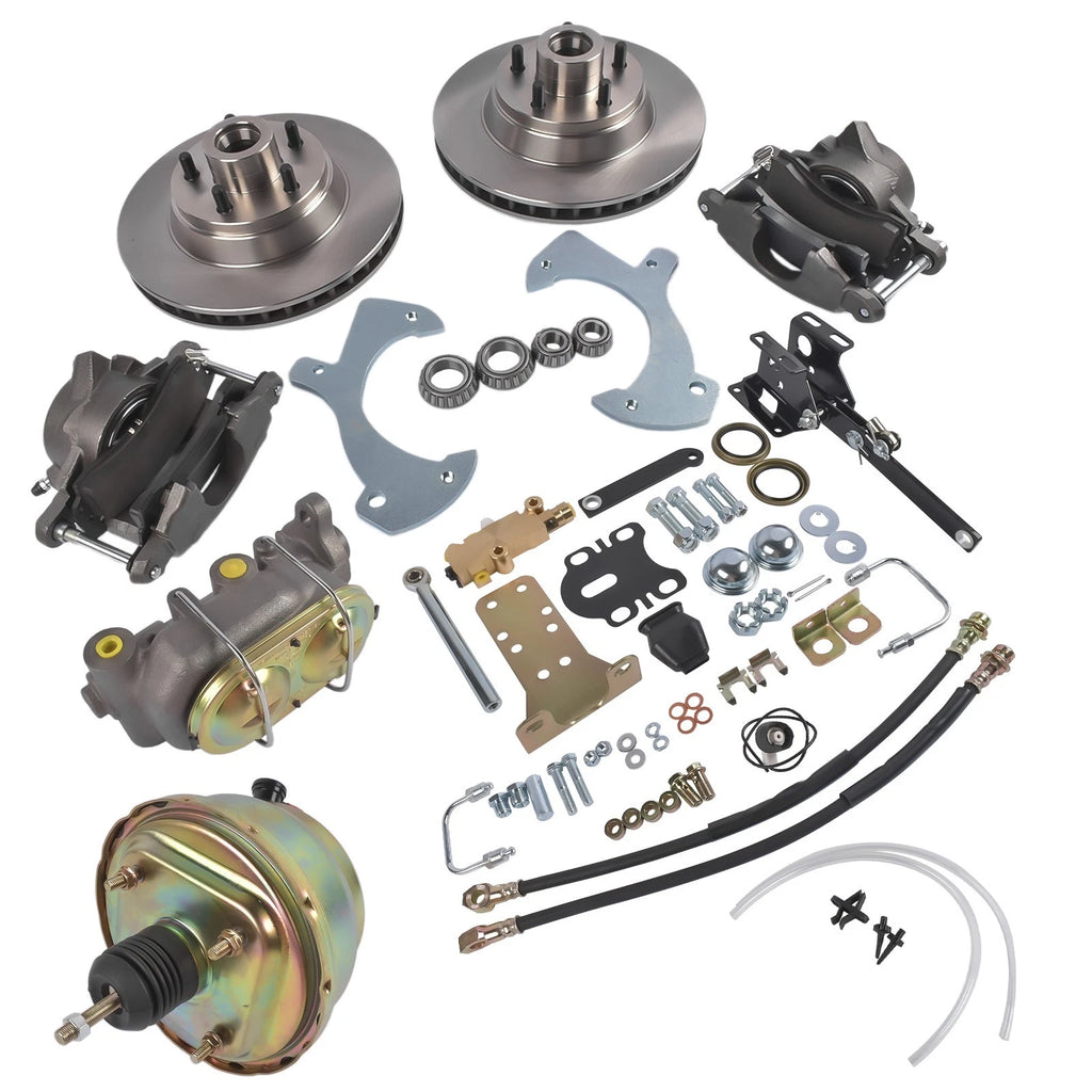 Disc Brake Kit Drilled Slotted Rotor for Ford Galaxie (1957–1972)